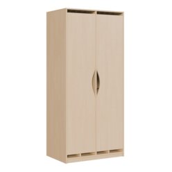 Liegepolster-Schrank Birke, B/H/T: 103x227x67cm fr 10x140er Liegepolster, 10 Bettzeugfcher