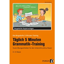 Tglich 5 Minuten Grammatik-Training, Buch, 3.-4. Klasse