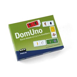 DomUno: Kurze Vokale i/e/o/u in Einsilbern, Sprachlernspiel, ab 5 Jahre